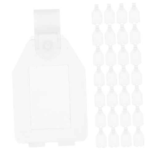 Luxshiny 50 Stück Etikettenhalter Sicherem Verschluss für Regale Körbe und Preisschilder für Einzelhandel Supermärkte und Organisation im Lager von Luxshiny