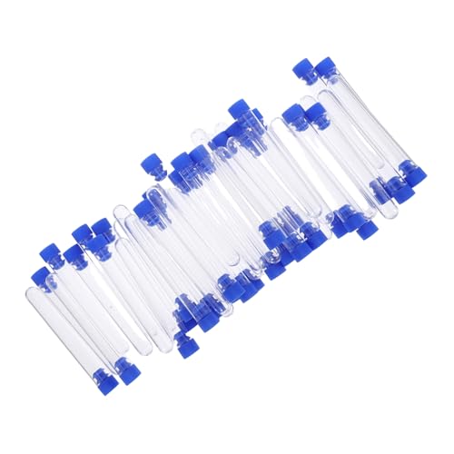 Luxshiny 50 Stück Kunststoff -Reagenzglasrohr Reagenzglasspielzeug flüssiges Reagenzglas durchsichtige Reagenzgläser wissenschaftliche Reagenzgläser p.s Transparent Luxshiny 50 Stück Kunststoff -Reagenzglasrohr Reagenzglasspielzeug flüssiges Reagenzglas durchsichtige Reagenzgläser wissenschaftliche Reagenzgläser p.s Transparent von Luxshiny