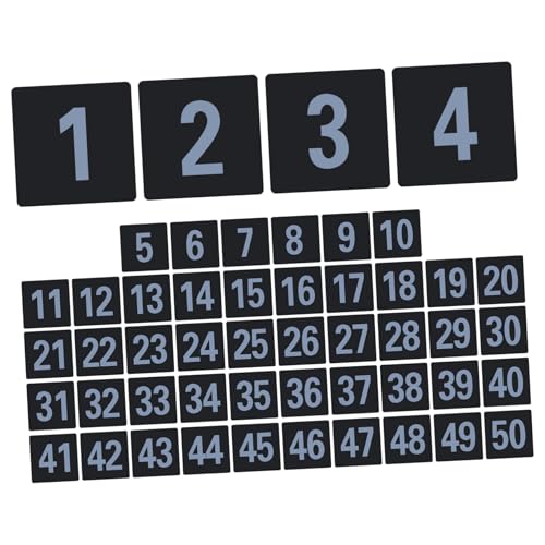 Luxshiny 50 Stück Tisch Nummernschild Szene Gruß Tischnummern-platzkarten Für Zahlenkarten Dekorationen Weg Etikett Schwarz Tische Empfangsnummernschilder Hochzeit Ereignisse Rezeption Pvc Luxshiny 50 Stück Tisch Nummernschild Szene Gruß Tischnummern-platzkarten Für Zahlenkarten Dekorationen Weg Etikett Schwarz Tische Empfangsnummernschilder Hochzeit Ereignisse Rezeption Pvc von Luxshiny