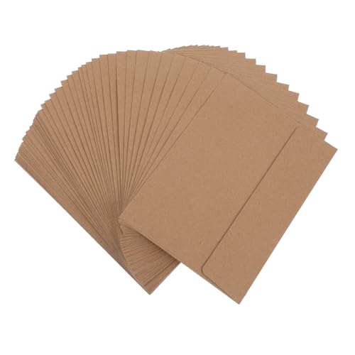 Luxshiny 50Stücke Selbstklebende Kraftpapier Umschläge und Einladungskartenumschläge für Grußkarten und Besondere Anlässe zu Handhaben von Luxshiny