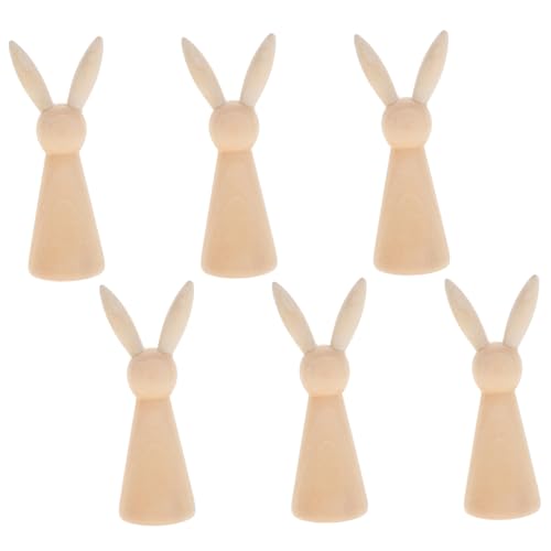 Luxshiny 6 Stück Osterhase Ostertisch Herzstück aus Holz Hasen-Holzschilder unfertiger Holzhase Ostern-Desktop-Dekoration Holzschild für den Ostertisch Schild aus Hasenholz Beige Luxshiny 6 Stück Osterhase Ostertisch Herzstück aus Holz Hasen-Holzschilder unfertiger Holzhase Ostern-Desktop-Dekoration Holzschild für den Ostertisch Schild aus Hasenholz Beige von Luxshiny