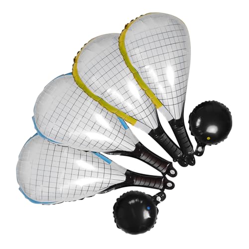 Luxshiny 6 Stück Sportliche Partydekorationen Folienballons für Geburtstagsfeiern Wiederverwendbare Deko für Männer und Frauen Auffällige Squash Racket Form von Luxshiny