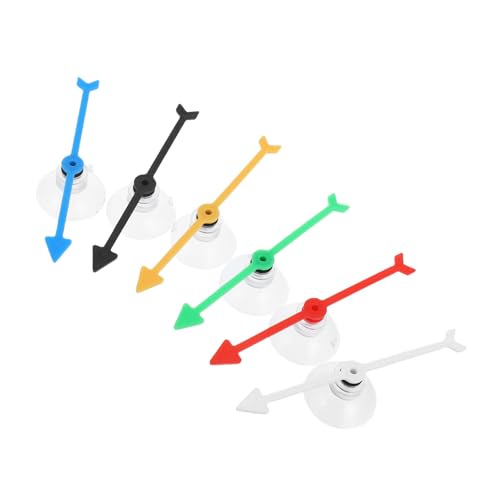 Luxshiny 6 Teiliges Drehspielzubehör Großer Spielpfeil Mit Saugnapf Pfeilspinner Für Spiele Spinner Für Das Klassenzimmer Brettspiel Pfeilspinner Großer Spielspinner Aus von Luxshiny