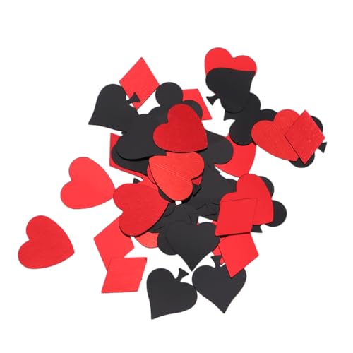 Luxshiny 60G Poker Konfetti Kreative Tischdeko für Partys Hochzeiten Geburtstagsfeiern Glänzende Pailletten Dekoration für Bar Club Mischmuster von Luxshiny