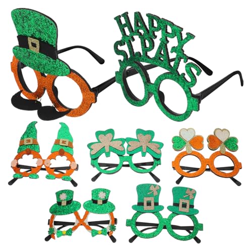 Luxshiny 7 Teilige Party Dekorationsbrille Mit Koboldhut Brille Mit Kleeblatt Partybrille St Patrick'S Day Brille Koboldhut Partybrille Irische Festivalbrille Grünes Zubehör Abs Luxshiny 7 Teilige Party Dekorationsbrille Mit Koboldhut Brille Mit Kleeblatt Partybrille St Patrick'S Day Brille Koboldhut Partybrille Irische Festivalbrille Grünes Zubehör Abs von Luxshiny
