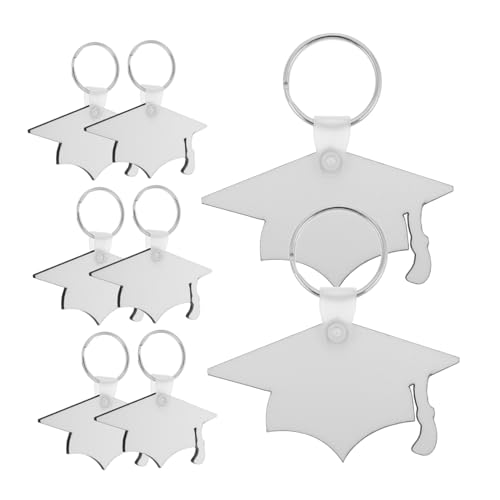 Luxshiny 8 Stück Schlüsselanhänger Mit Abschlusskappe Foto-charm-quaste Für Absolventen Sublimations-schlüsselanhänger Abschluss-souvenir-schlüsselanhänger Zinklegierung Weiß Luxshiny 8 Stück Schlüsselanhänger Mit Abschlusskappe Foto-charm-quaste Für Absolventen Sublimations-schlüsselanhänger Abschluss-souvenir-schlüsselanhänger Zinklegierung Weiß von Luxshiny