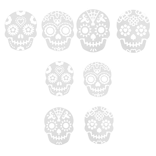Luxshiny 8 Stück Teiliges Halloween Schablonen für Kuchen Dekoration Hohl Skelett Design aus Wiederverwendbar und Leicht zu Reinigen für Kreative Tortengestaltung zu Halloween Luxshiny 8 Stück Teiliges Halloween Schablonen für Kuchen Dekoration Hohl Skelett Design aus Wiederverwendbar und Leicht zu Reinigen für Kreative Tortengestaltung zu Halloween von Luxshiny