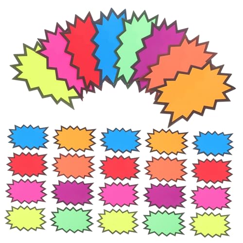 Luxshiny 80 Stück Preisschild Für Explosive Aufkleber Markierungen Für Einzelhandelspreise Verkauf-schilder-tag Leere Einzelhandelsverkaufsetiketten Preisschilder Für Kleidung Papier Luxshiny 80 Stück Preisschild Für Explosive Aufkleber Markierungen Für Einzelhandelspreise Verkauf-schilder-tag Leere Einzelhandelsverkaufsetiketten Preisschilder Für Kleidung Papier von Luxshiny