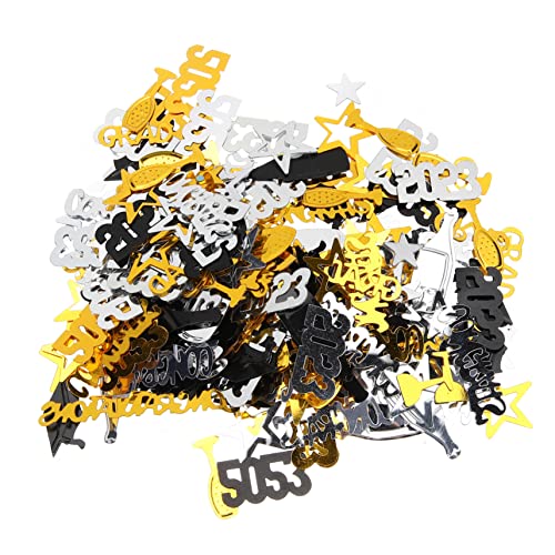 Luxshiny Abschlussfeier Tischkonfetti Dekoration Feier Accessoires für Schulabschluss für Partys Tischdeko und Überraschungen zur Graduierung von Luxshiny