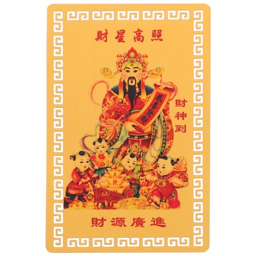 Luxshiny Chinesische Feng Shui Amulettkarte 2024 Tai Sui Reichtumskarte Gott Der Karte Traditionelle Schutzkarte Glücksverheißende Karte Für Erfolg Reichtum Viel Glück von Luxshiny