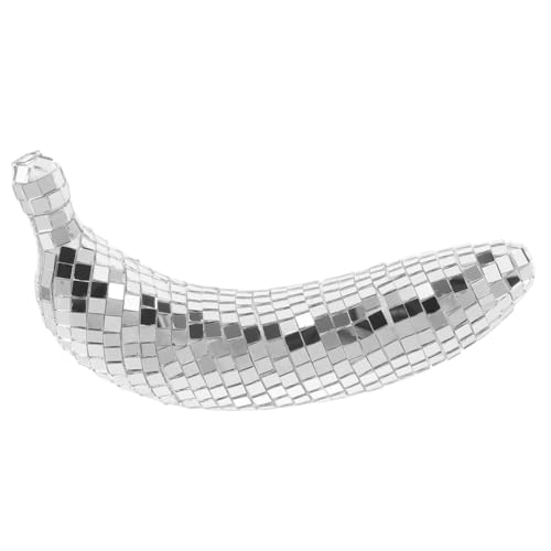 Luxshiny Disco Stil Spiegelbananen Ornament Reflektierende Tischdekoration für Partys Hochzeiten und Fotorequisiten und Dekorativ Silberfarbenes Design Luxshiny Disco Stil Spiegelbananen Ornament Reflektierende Tischdekoration für Partys Hochzeiten und Fotorequisiten und Dekorativ Silberfarbenes Design von Luxshiny