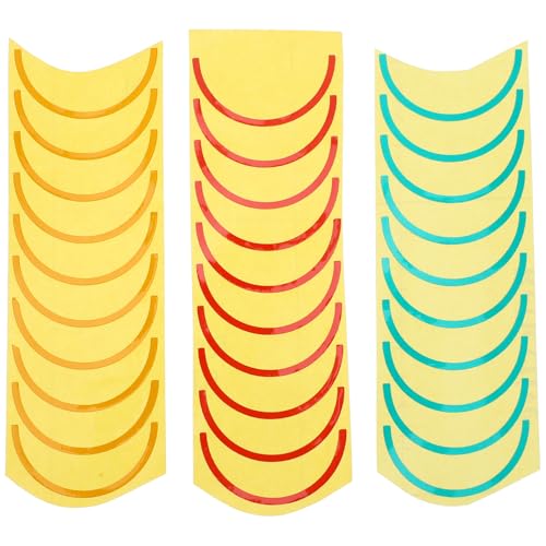 Luxshiny Druckmessgerät-Identifikationsaufklebersatz 3 Bögen Messgeräteetiketten Zur Eindeutigen Anzeige Auf Messgeräten Und Mechanischen Instrumenten (10 Stück/Bogen) von Luxshiny