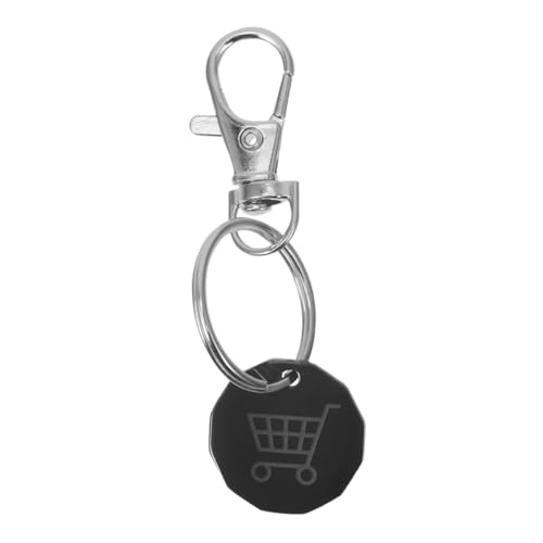 Luxshiny Edelstahl Einkaufswagenchip Schlüsselanhänger Schlüsselanhänger Für Unisex Metallhalter Einkaufswagen Zubehör von Luxshiny