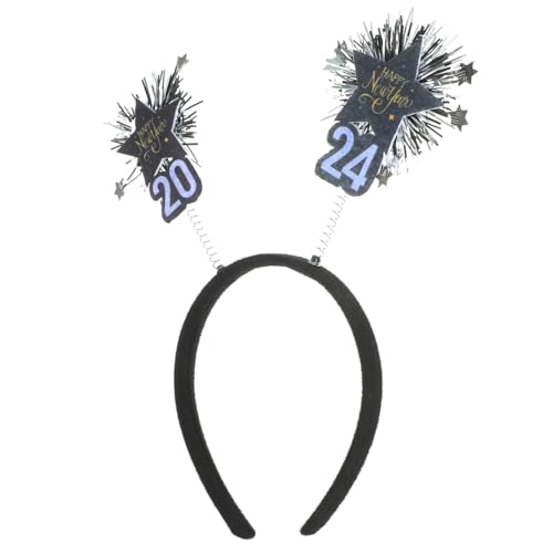 Luxshiny Weihnachtsschmuck Cosplay-Kopfbedeckung faschingskostüm kostüm fasching Stirnband Gläser 2024 Neujahrsparty-Stirnbänder Partygeschenke für das neue Jahr Pop Hut von Luxshiny
