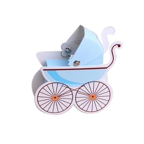 Luxshiny Geschenkboxen Für Baby-Kinderwagen-Duschen 10 Stück Mini-Kinderwagenwagen Aus Kunststoff Korb Für Süßigkeiten Kekse Leckereien Geschenkbox Dessert-Schokoladenbox Für von Luxshiny