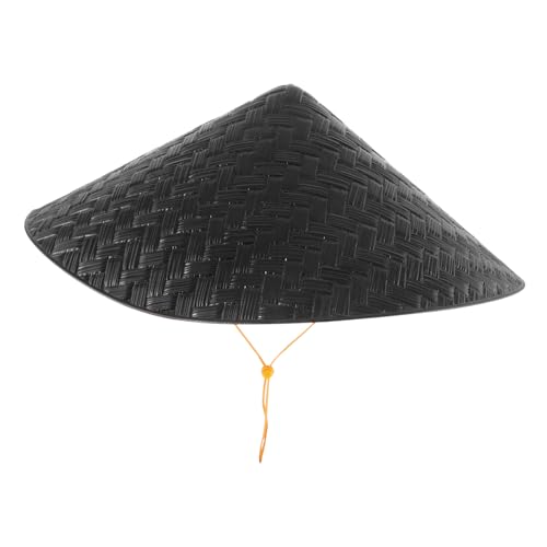 Luxshiny Kreativer Asiatischer Plastik Hut Handgewebter Konischer Hut für Kostüm und Bühnenaufführungen Leicht und Tragbar für Gartenarbeit Strand Camping und Tanzperformances von Luxshiny