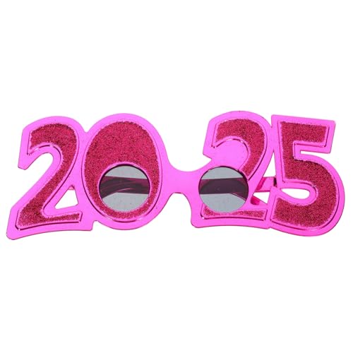 Luxshiny Partybrille Lustige Fotorequisiten für Neujahrsfeiern Leicht und Kompakt aus Strapazierfähigem Pc Material für Veranstaltungen und Geschenkideen von Luxshiny