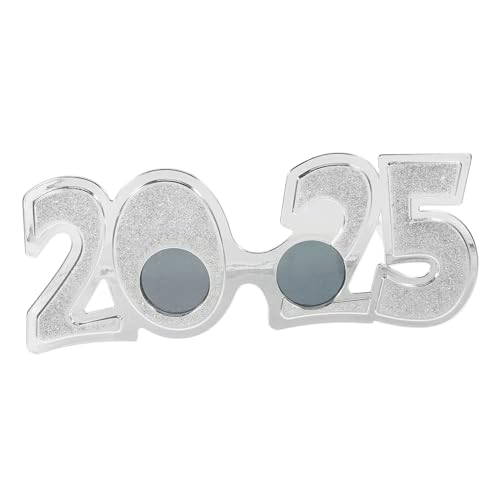 Luxshiny Partybrille Lustige Fotorequisiten für Silvesterfeiern Einzigartige Sonnenbrille aus Strapazierfähigem Pc Material Neujahrsfeiern und Besondere Anlässe Spaßige Brillen für von Luxshiny