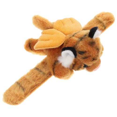 Luxshiny Plüsch Tiger Slap Bracelet für Niedlicher Realistischer Tiger Handgelenkarmband Perfektes Partygeschenk für Dschungel Themengeburtstage von Luxshiny