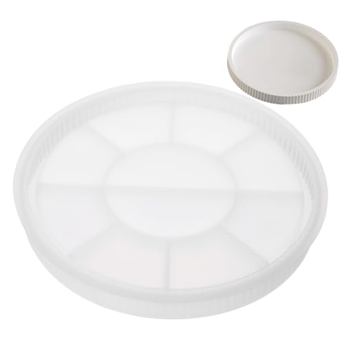 Luxshiny Silikon Tray Form Runde Silikonform für Epoxidharz Flexible und Hitzebeständige Gießform für Serviertabletts Deko und Aufbewahrung Wiederverwendbar Feiner Oberflächenveredelung von Luxshiny