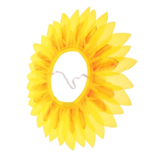Luxshiny Sonnenblumen-Kopfbedeckung Für Kinder – Lustige Performance-Requisiten Sonnenblumen-Huthaube Für Tanzpartys Kopfbedeckungs-Requisiten Kostümzubehör Requisite Partyhut Festival von Luxshiny