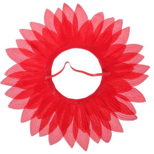 Luxshiny Sonnenblumen-Kopfbedeckung Lustige Sonnenblumen-Kostüm Hut Kapuze Neuheit Partyhüte Blumen-Kopfbedeckung Für Kostüm-Performance-Requisiten Feiertags-Tanzparty-Spiele von Luxshiny