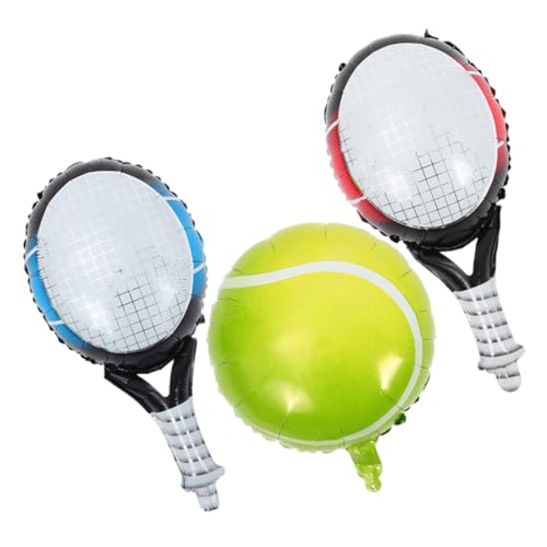 Luxshiny Tennisball und Schläger Luftballons Set Teiliges Party Set mit Aluminiumfolienballons für Sportgeburtstagsfeiern Einfach Aufzuhängen Langlebig und Benutzerfreundlich Luxshiny Tennisball und Schläger Luftballons Set Teiliges Party Set mit Aluminiumfolienballons für Sportgeburtstagsfeiern Einfach Aufzuhängen Langlebig und Benutzerfreundlich von Luxshiny