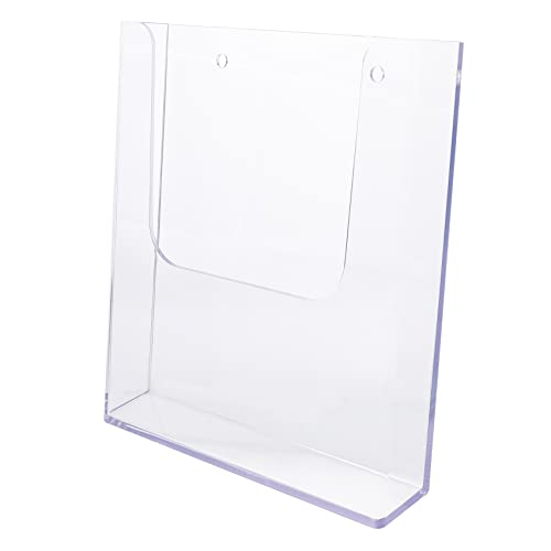 Multifunktionaler Literaturhalter Transparenter Präsentationsständer zur Wandmontage Platzsparender Datei Organizer für Dokumente Briefe und Zeitschriften von Luxshiny