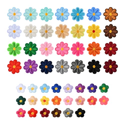 50 Stück Bügelpatches, Flicken zum Aufbügeln, Aufbügel-Patches, Bestickte Aufnäher, Bügelbilder für Jeans, Jacken, Rucksäcke, Hüte, DIY-Zubehör, Blumen-Patches, Gänseblümchen, Kinder-Applikationen 50 Stück Bügelpatches, Flicken zum Aufbügeln, Aufbügel-Patches, Bestickte Aufnäher, Bügelbilder für Jeans, Jacken, Rucksäcke, Hüte, DIY-Zubehör, Blumen-Patches, Gänseblümchen, Kinder-Applikationen von Luxvara