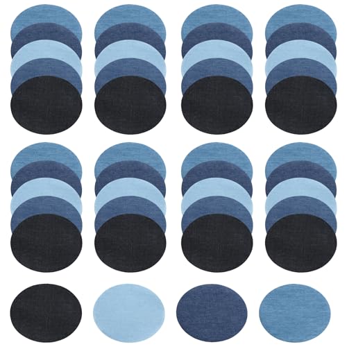 Flicken zum Aufbügeln, 20 Stück Bügelflicken Oval, 5 Farben Aufbügelflicken, Kleidung Flicken für Sweatshirt Lose T-Shirt Blusen Tops Zubehör von Luxvara