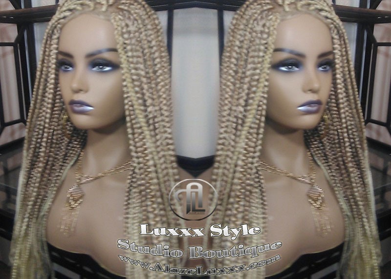 Box Braid Perücke Blond 613 27 Mix Ombre Balayage Honigblond Platin Spitze Baby Haar Einheit Klein Mittel Gerade Glueless Zopf-Spitzen-Perücke Box Braid Perücke Blond 613 27 Mix Ombre Balayage Honigblond Platin Spitze Baby Haar Einheit Klein Mittel Gerade Glueless Zopf-Spitzen-Perücke von LuxxxStyleBoutique