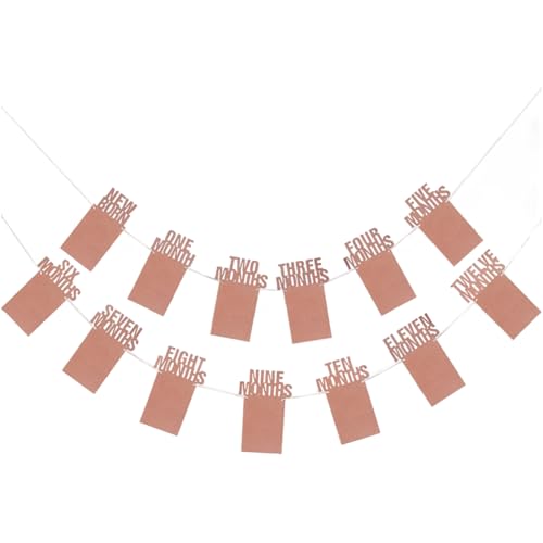 Baby-fotobanner Zum 1. Geburtstag Für Neugeborene Bis 12 Monate, Monatliche Meilensteinfoto-wimpelgirlande, Dekoration Für Die Feier des Ersten Geburtstags Roségoldenem Luftballon Nr. 1 Baby-fotobanner Zum 1. Geburtstag Für Neugeborene Bis 12 Monate, Monatliche Meilensteinfoto-wimpelgirlande, Dekoration Für Die Feier des Ersten Geburtstags Roségoldenem Luftballon Nr. 1 von Luxylei