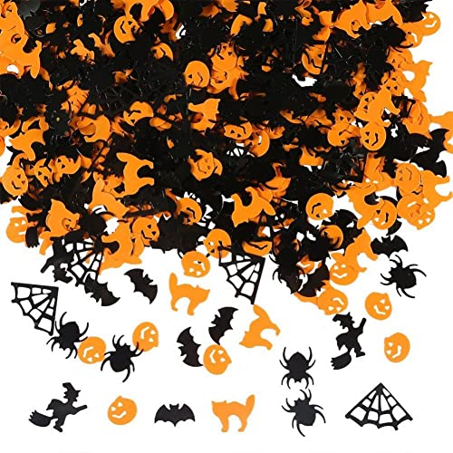 Halloween-konfetti, 15 G, Gruselige Kürbisfledermäuse, Hexen-konfetti-streusel Für Party-tischstreuer, Dekoration, Partyzubehör von Luxylei