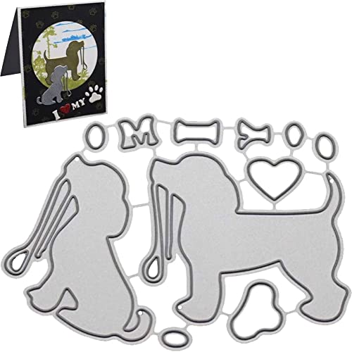 Hund Metall Schneiden Tier Form Stanzform Sammelalbum Papier Handwerk Form Klinge Stanzschablone Briefmarken Gestanzt von Luxylei