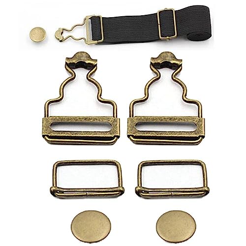 Luxylei 2 Sets Metall-Latzhosen-schnallen-Clips Rechteckigen Schiebeverschlüssen Für Hosenträger, Handtaschen, Jacken, DIY-Kleidung, Latzhosen, Kleider, 38 Mm von Luxylei