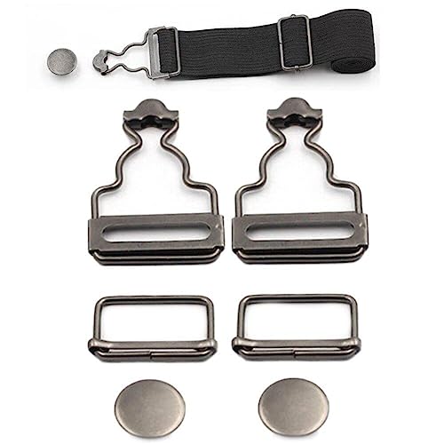 Luxylei 2 Sets Metall-Latzhosen-schnallen-Clips Rechteckigen Schiebeverschlüssen Für Hosenträger, Handtaschen, Jacken, DIY-Kleidung, Latzhosen, Kleider, 38 Mm von Luxylei