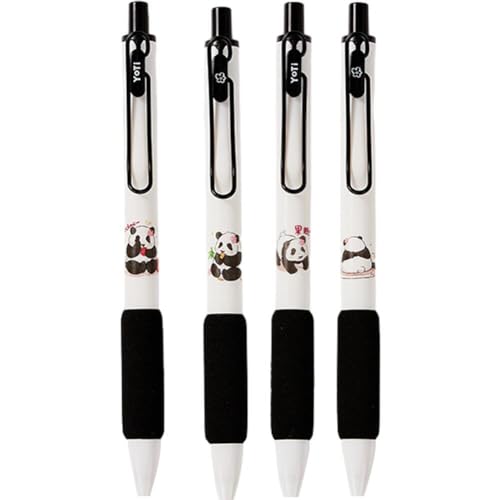Luxylei Gel-tintenstifte, 4-teiliges Süßes Panda-stifte-Set Schwarzer Tinte, Kawaii-Kugelschreiber, Einziehbar, 0,5 Mm, Feine Spitze, Büro- Und Schulbedarf Luxylei Gel-tintenstifte, 4-teiliges Süßes Panda-stifte-Set Schwarzer Tinte, Kawaii-Kugelschreiber, Einziehbar, 0,5 Mm, Feine Spitze, Büro- Und Schulbedarf von Luxylei