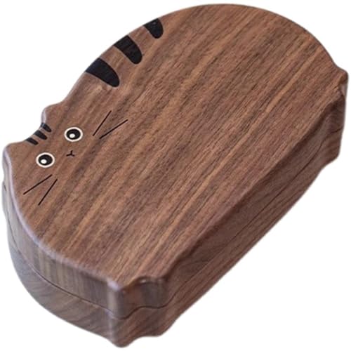 Luxylei Handgefertigte Dekorative Schmuckschatulle Niedlichem Katzen-Design, Schmuck-andenkenbox Aus Holz, Schmuck-Organizer, Schatztruhe, Schmuckhalter Luxylei Handgefertigte Dekorative Schmuckschatulle Niedlichem Katzen-Design, Schmuck-andenkenbox Aus Holz, Schmuck-Organizer, Schatztruhe, Schmuckhalter von Luxylei