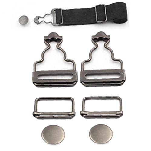 Luxylei Metall Dungaree -schnallen Clips 2 Sets Rechteck Slider Befestigungselemente Für Klammern Handtaschen Jacken DIY Kleidung Pinal Vorkleidern 38 Mm von Luxylei