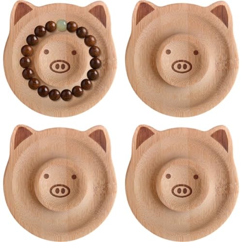 Luxylei Perlen-Design-Board, 4 Stück, Holz, Niedliches Perlen-Design-tablett, Beflocktes Armband-Design-Board, Perlen-Design-Organizer, Armbandhalter, DIY-schmuckwerkzeug Luxylei Perlen-Design-Board, 4 Stück, Holz, Niedliches Perlen-Design-tablett, Beflocktes Armband-Design-Board, Perlen-Design-Organizer, Armbandhalter, DIY-schmuckwerkzeug von Luxylei