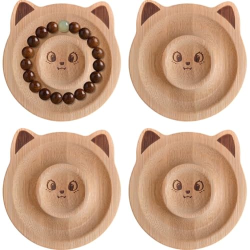 Luxylei Perlen-Design-Board, 4 Stück, Holz, Niedliches Perlen-Design-tablett, Beflocktes Armband-Design-Board, Perlen-Design-Organizer, Armbandhalter, DIY-schmuckwerkzeug Luxylei Perlen-Design-Board, 4 Stück, Holz, Niedliches Perlen-Design-tablett, Beflocktes Armband-Design-Board, Perlen-Design-Organizer, Armbandhalter, DIY-schmuckwerkzeug von Luxylei