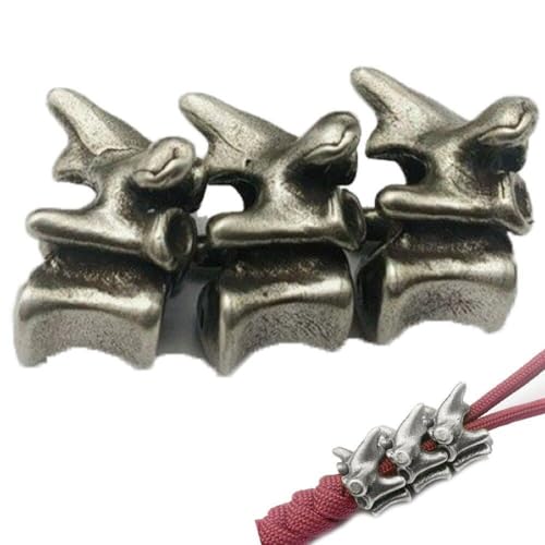 Messing Lanyard Perlen Mini Spine Paracord Perlen Messer Anhänger Paracord Perlen Behänge Regenschirm Seil DIY Zubehör von Luxylei
