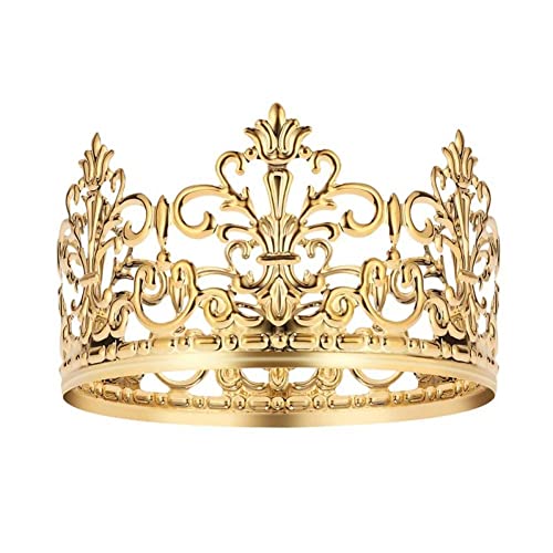 Vintage Gold Crown Cake Topper, Tiara Kuchen Dekoration Haar Ornamente Für Geburtstag Hochzeit Party Jungen Mädchen von Luxylei