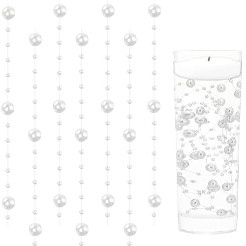 20 Deko,Schwimmende Kerzen Kunstperlen Perlenschnur Vasenfüller Weiß Wasserperlen Schwimmkerzen für Hochzeit Dekofür Tischdekoration Valentinstag Braut Haarschmuck Heimdekoration 1,2 M Keine Kerzen 20 Deko,Schwimmende Kerzen Kunstperlen Perlenschnur Vasenfüller Weiß Wasserperlen Schwimmkerzen für Hochzeit Dekofür Tischdekoration Valentinstag Braut Haarschmuck Heimdekoration 1,2 M Keine Kerzen von LuyoNova