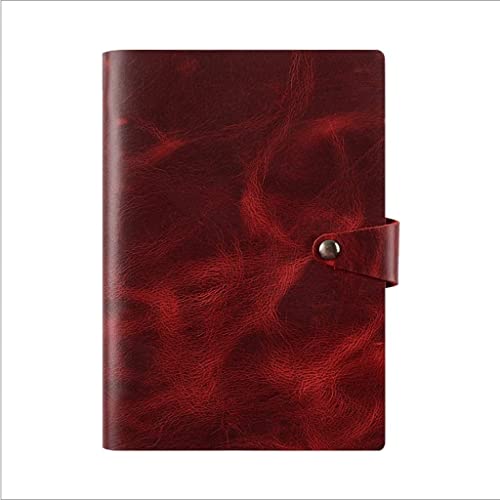 LuysmengEU A5-Notizbuch mit losen Blättern, Hardcover-Tagebücher aus Rindsleder, Tagebuch aus 98 g/m² dickem Premiumpapier for das Büro, Geschäftstagebuch, persönlich(B) von LuysmengEU