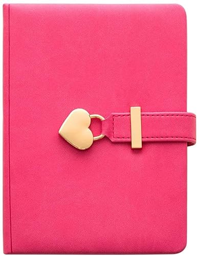 LuysmengEU B6-Passwort-Notizbuch, Tagebuch mit Schloss, verdicktes Notizbuch 5,37 Zoll im PU-Hardcover, Notizblock liniert, Augenschutz, Papier, Tagebuch, Persönlich(B) von LuysmengEU