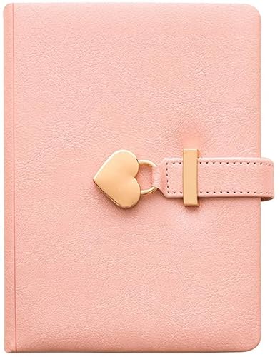 LuysmengEU B6-Passwort-Notizbuch, Tagebuch mit Schloss, verdicktes Notizbuch 5,37 Zoll im PU-Hardcover, Notizblock liniert, Augenschutz, Papier, Tagebuch, Persönlich(D) von LuysmengEU
