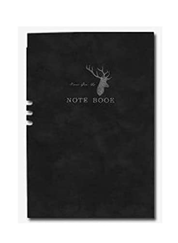 LuysmengEU Notizbuch, Business-Notizbücher, A5/B5, Tagebücher, Agenda, Tagebuch, Monatsplaner, Wochenplaner, Notizblöcke for Bürobedarf, Tagebuch, Persönlich(A-black,A5) von LuysmengEU