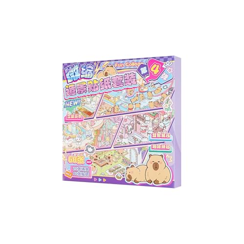3D Szene Aufkleber Therapie für Erwachsene,4 Sets DIY 3D House Aufkleber Szene für Erwachsene Teenager Mädchen Kinder,Machen Sie Ihr Eigenes Miniatur Haus Szenen 3D Sticker Scene Relief Stress 3D Szene Aufkleber Therapie für Erwachsene,4 Sets DIY 3D House Aufkleber Szene für Erwachsene Teenager Mädchen Kinder,Machen Sie Ihr Eigenes Miniatur Haus Szenen 3D Sticker Scene Relief Stress von Luzhans