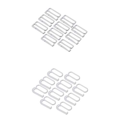 20 Stück BH-Dessous-Haken, Badeanzug, Strumpfband, Ersatzhaken, verstellbarer Metallschieber für BH-Träger, am besten für Damen-Bademode, Dessous und Strumpfgürtel 20 Stück BH-Dessous-Haken, Badeanzug, Strumpfband, Ersatzhaken, verstellbarer Metallschieber für BH-Träger, am besten für Damen-Bademode, Dessous und Strumpfgürtel von Luzhengyang